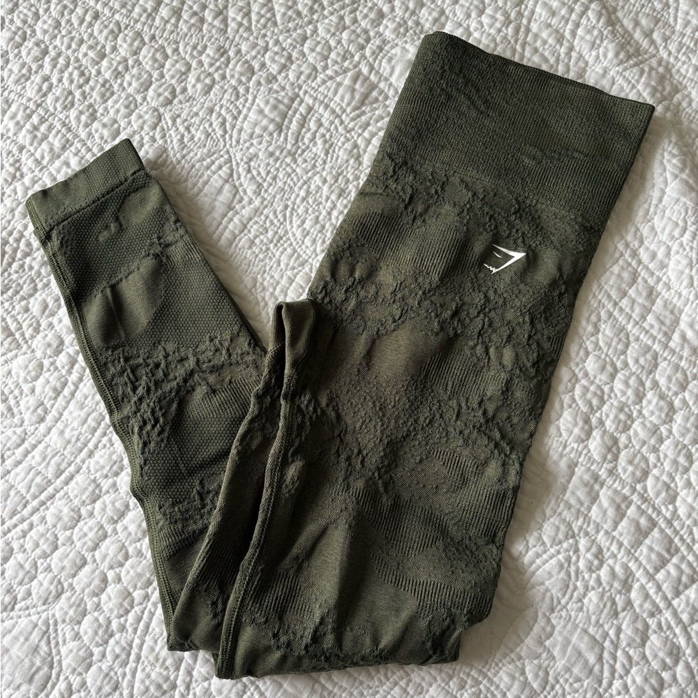 Green Seamless Leggings